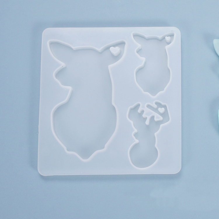 1 piece of DIY epoxy mold for listing pendant keychain, homemade creative pendant decoration epoxy resin mold